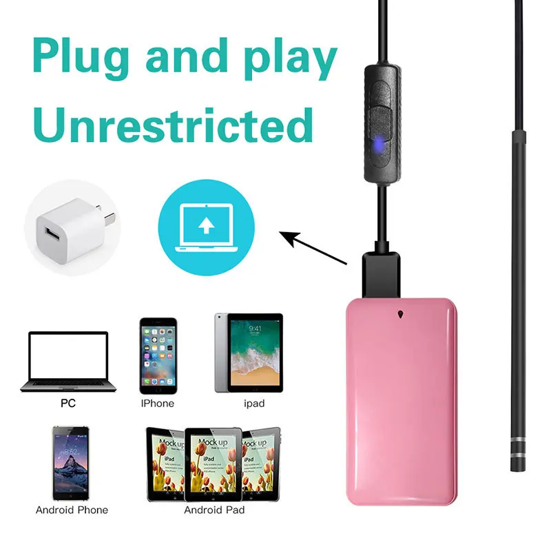 5 мм 1.3mp USB беспроводной Эндоскоп фотографии компьютеры IP67 черный контрольный