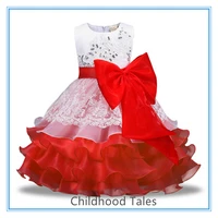 new fashion children girls wedding dress clothes princess dress sequin dress bow kids skirt clothing
