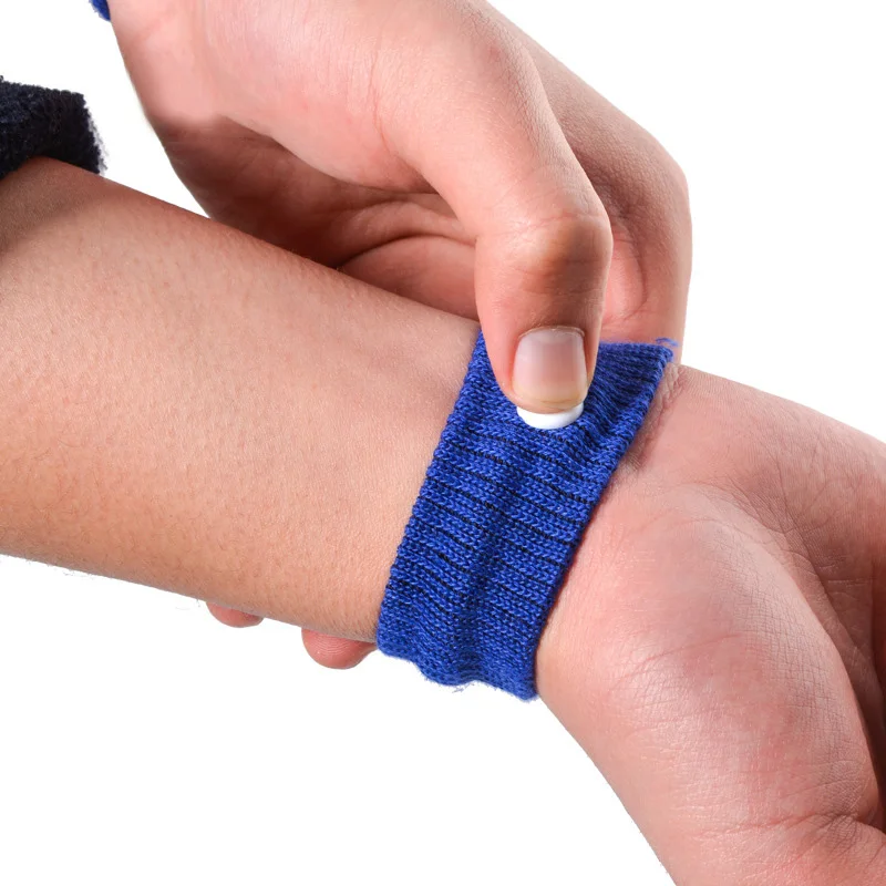 2PCS Adjustable Travel Anti-Nausea Wrist Bands Reusable Cotton Band Anti Nausea Wristbands For Car Motion Sea Sick Ship | Спорт и