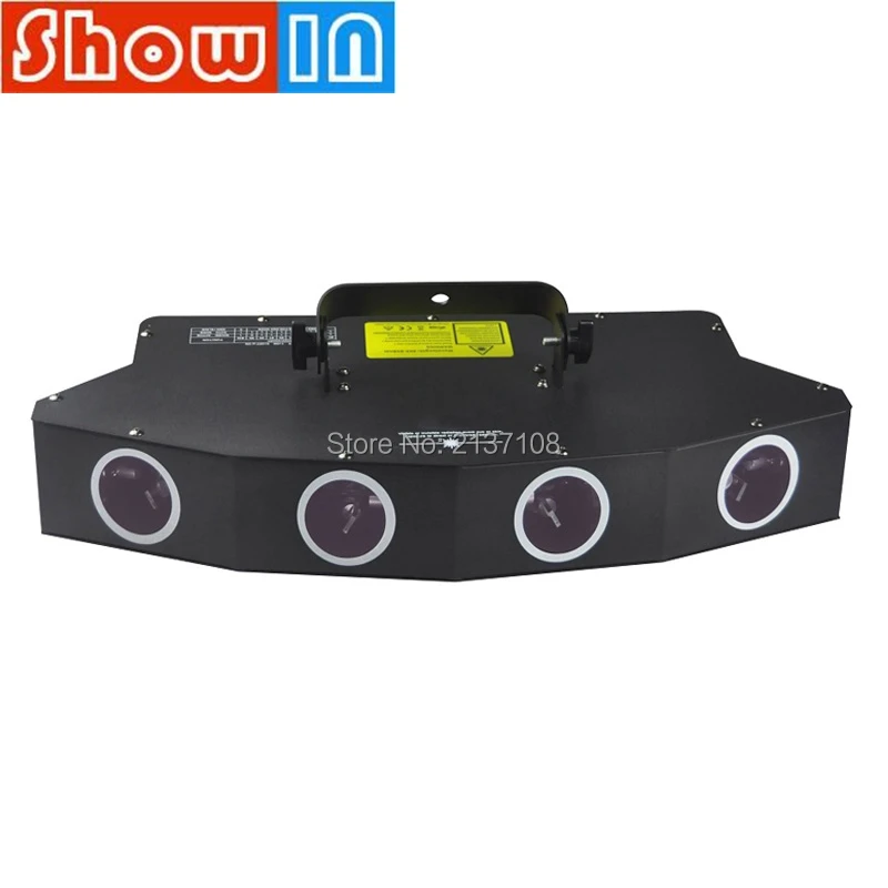 50 Вт 4 головки 7 цветов лазерный проектор DMX512 Luces DJ Disco семейные вечерние Клубные