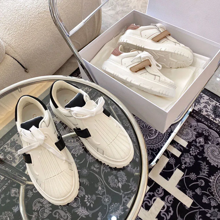 

2021 Internet Celebrity Ins European and American Style White Shoes Women's All-Match Platform Casual Sneakers Board Shoes