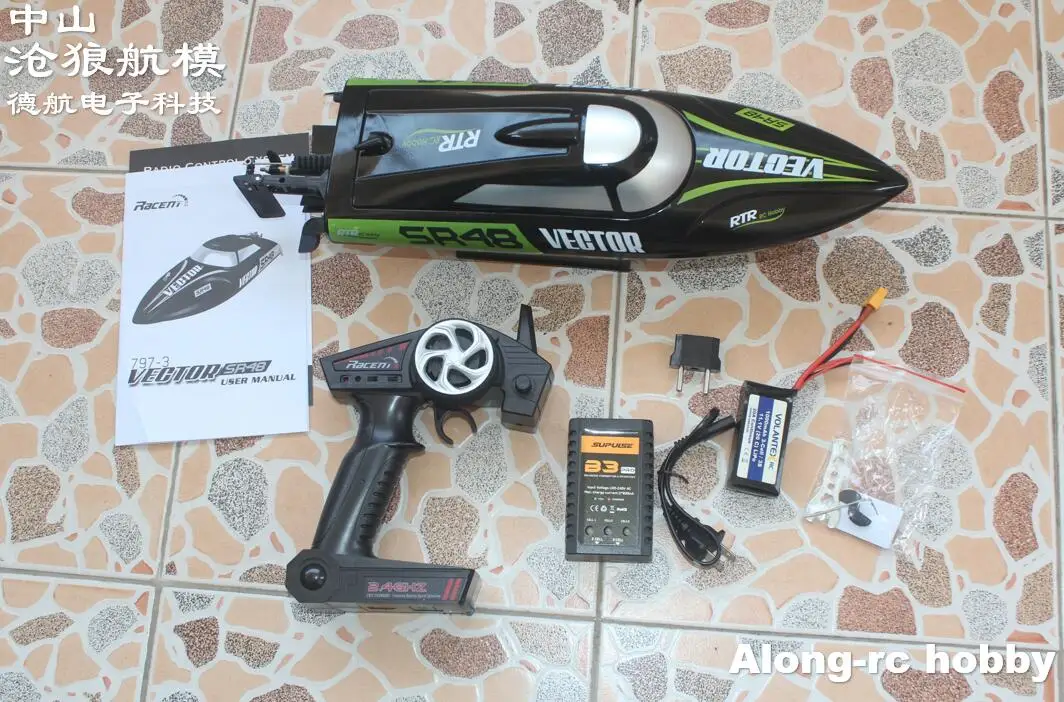 Радиоуправляемая лодка Volantex 797 3 Vector SR48 бесщеточный двигатель 2 4 ГГц 40 км/ч