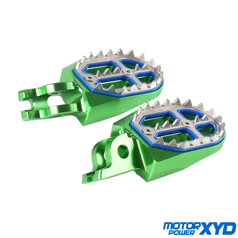 CNC мотоцикл заготовка MX широкие подножки педали для квасаки KX250F 06-16 KX450F 07-16 KLX450R