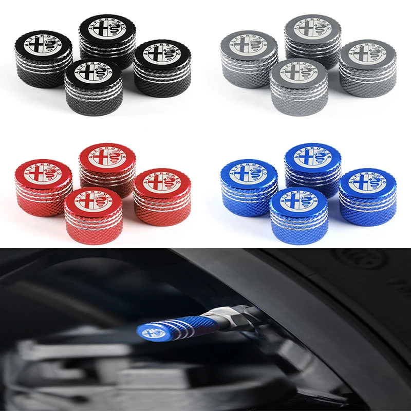 4 шт. Алюминий автомобиля сердцевина клапана шины Кепки s колеса штока