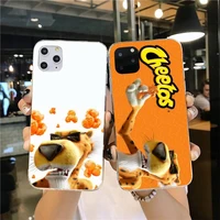 cutewanan cheetos phone case cover for iphone 11 pro xs max 8 7 6 6s plus x 5s se 2020 xr cover