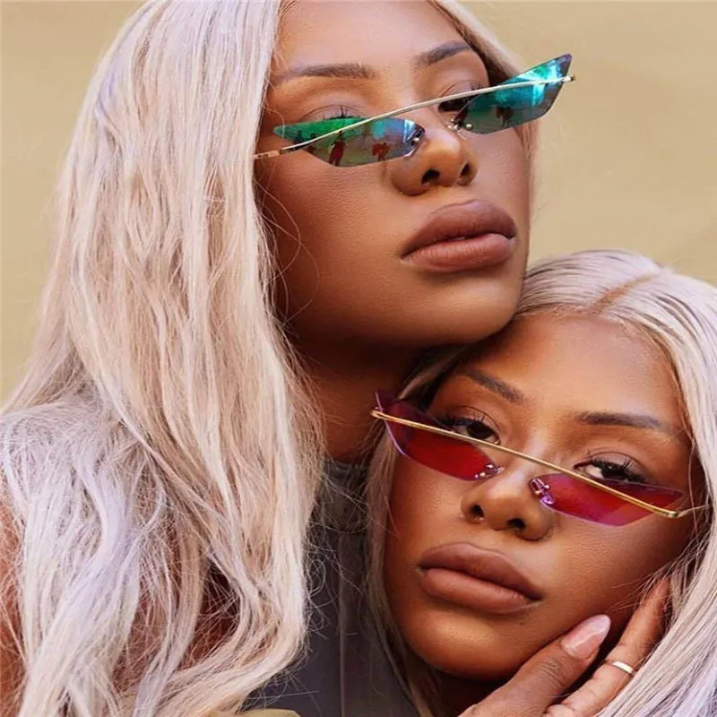 2020 летние модные солнцезащитные очки унисекс разноцветные маленькие