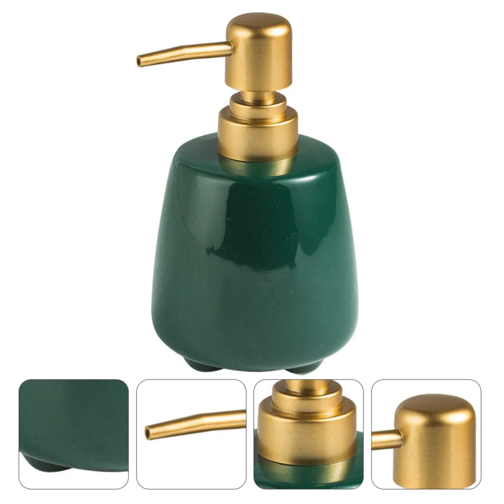 

1Pc Ceramic Press Type Storage Bottle Creative Bathroom Lotion Dispenser