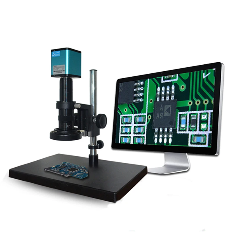 Цифровой микроскоп для электроники vga hdmi usb камера паяльный электронный