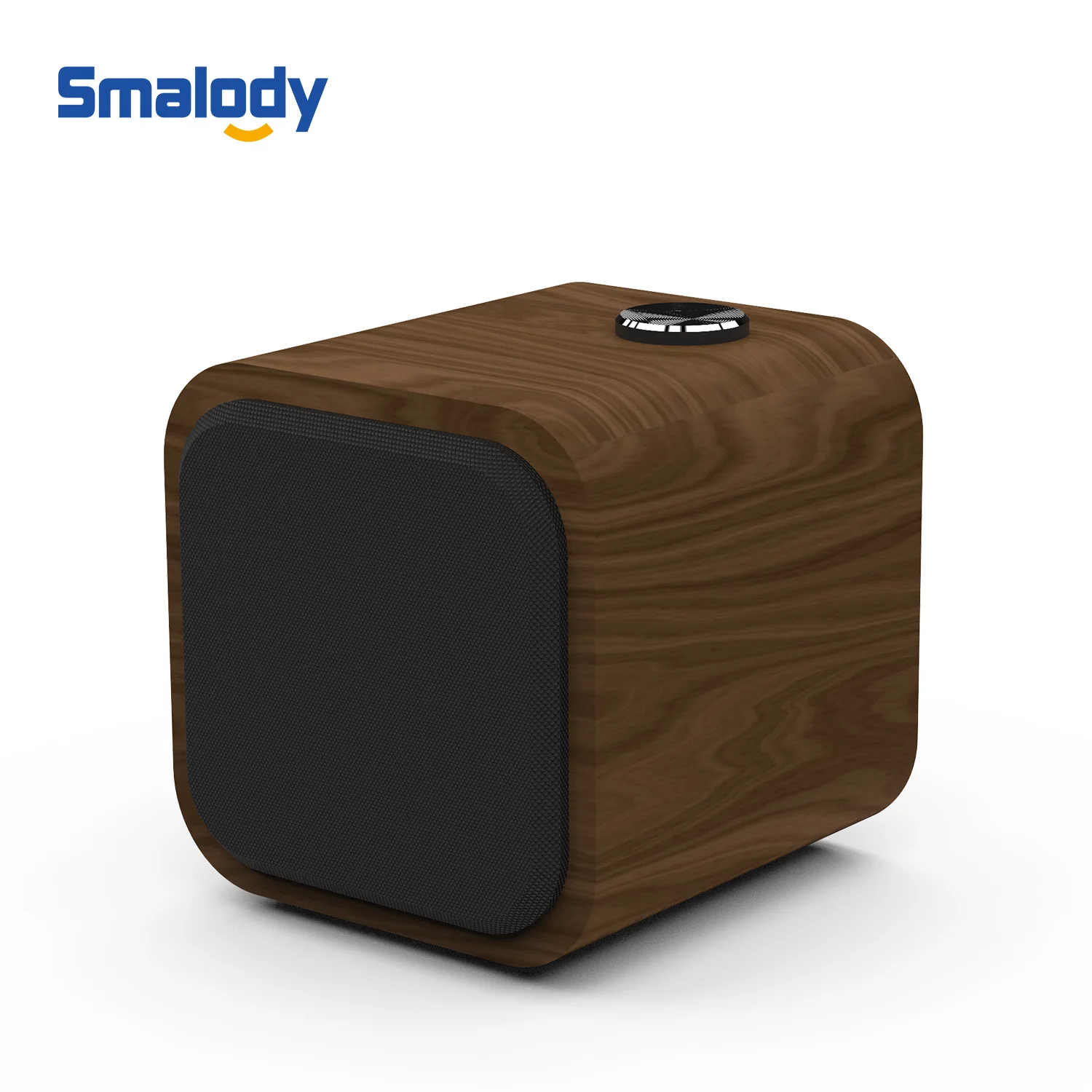

Smalody New Style Bluetooth Audio HiFi Wooden Wireless Bluetooth Speaker Card Instert Home Wind Speaker