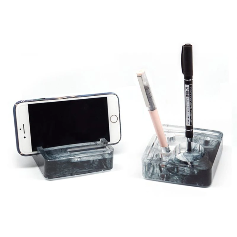 

5Pcs Silicone Mold Card Storage Pen Holder Pencil Holder Ashtray Epoxy Resin Casting Mold Office Desk Ornaments Handmade
