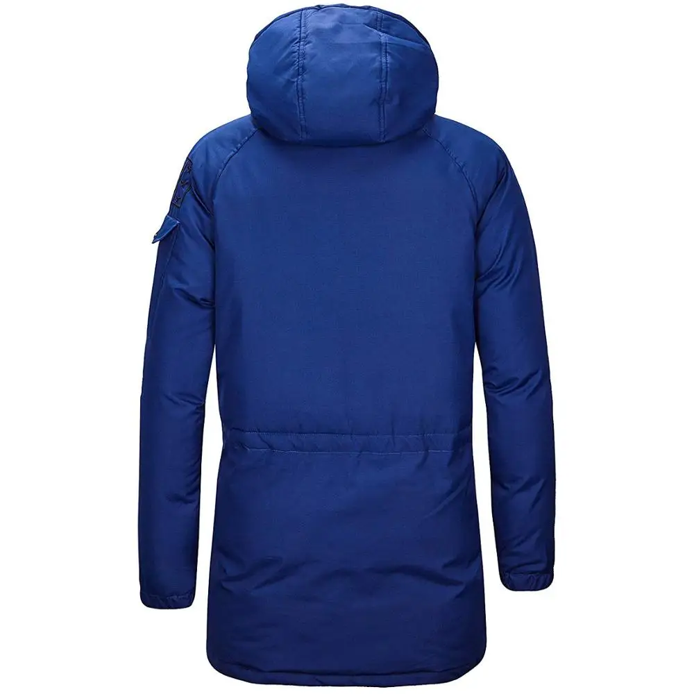 

ZITY Warm Fleece Parkas Men's Winter Windproof Hooded Coats Cotton Thicken Outwear Overcoat Zipper Jackets Male Brand Clothing