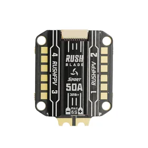 30,5*30,5 мм RUSH BLADE SPORT Edition 50A F051 48 МГц 48K PWM 3S  6S blheli _ 32 4 в 1 бесщеточный ESC для радиоуправляемого FPV гоночного дрона