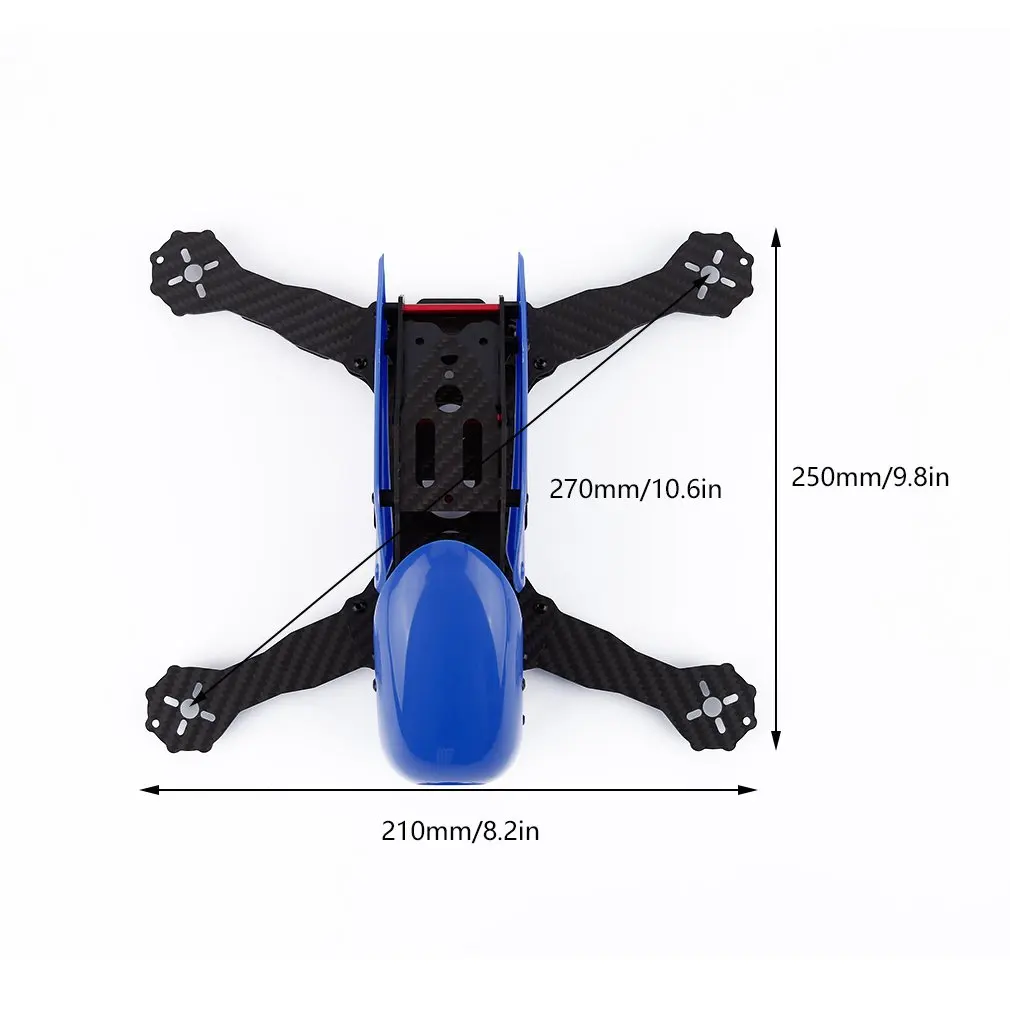 

Robocat 270mm 4-Axes Carbon Fiber FPV-Racing Mini Quadcopter Frame Kit Blue