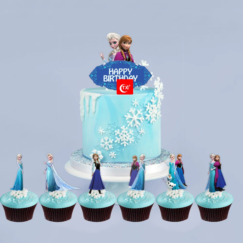 7 шт. украшения для торта Холодное сердце | Дом и сад