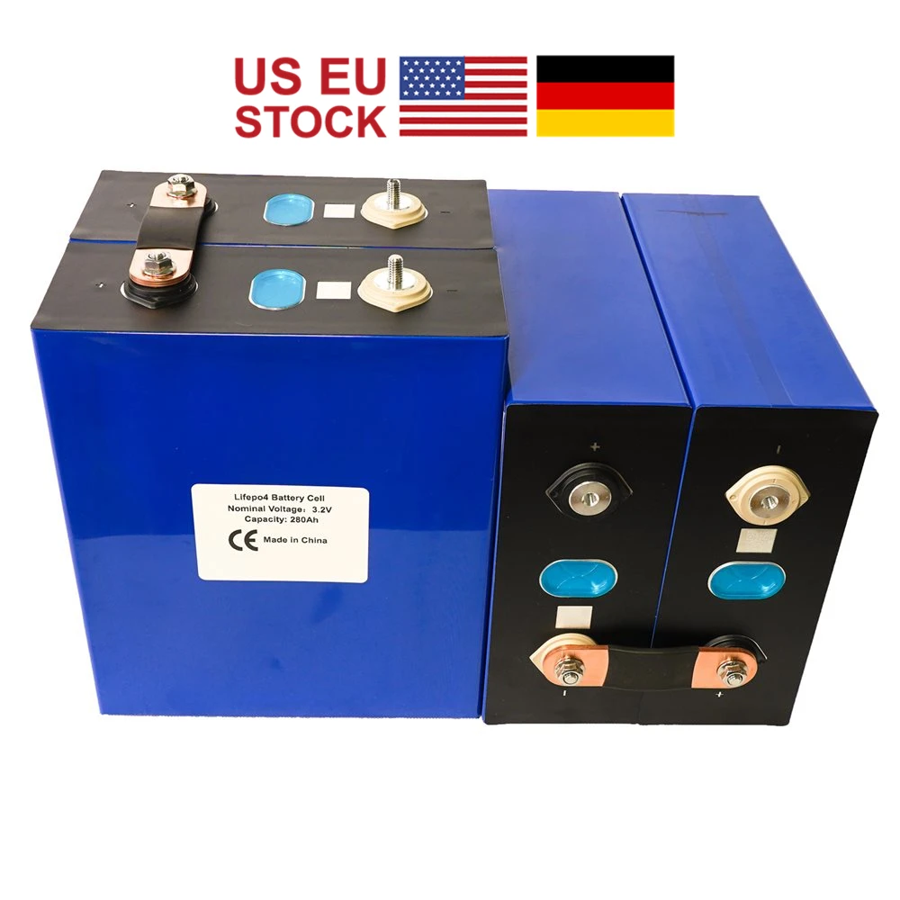 4 шт. 3.2V280AH LIFEPO4 Батарея сотовый 2021 Класс нового Перезаряжаемые литий железо для