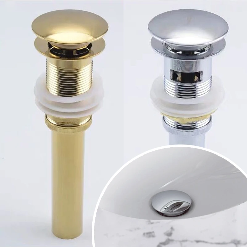 Латунная раковина MOLI выдвижной слив латунная сливная пробка для ванной внутри и