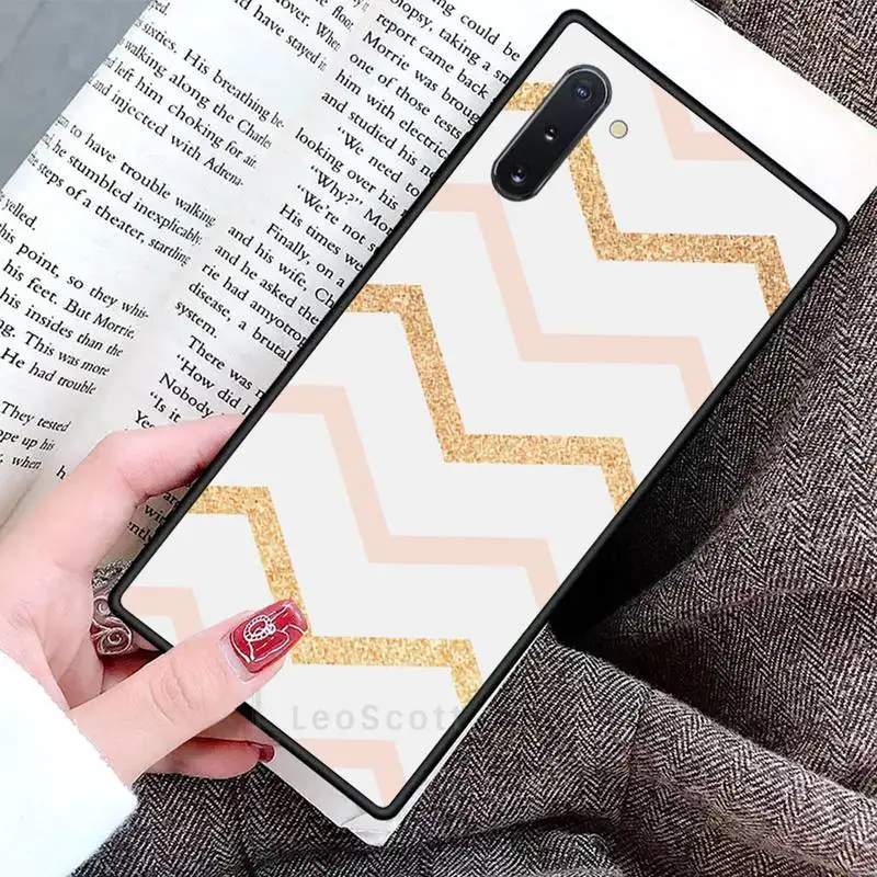 

Love Heart Gold Rose Marble Stripes Phone Case For Samsung Galaxy S8 S9 S10 Plus S10E Note 3 4 5 6 7 8 9 10 Pro Lite cover