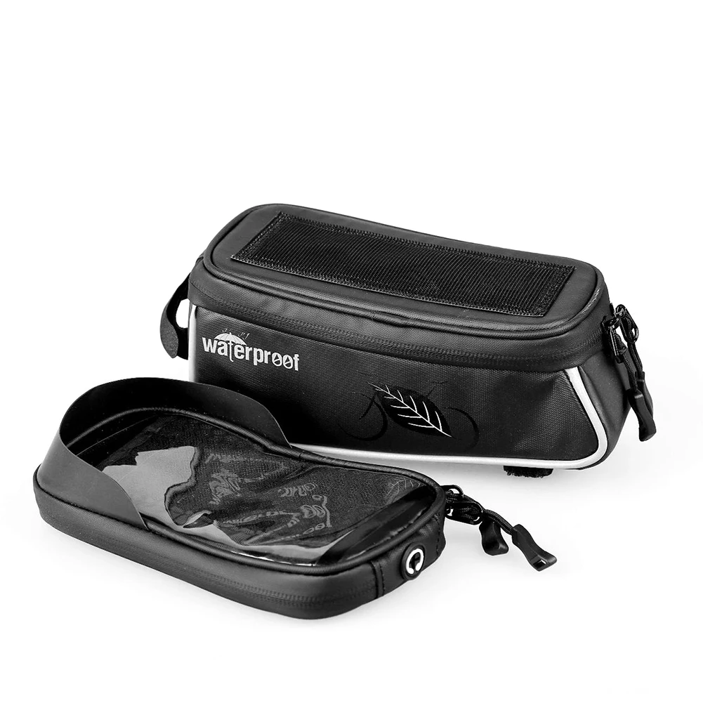 

MTB Bike Touch Screen Phone Bags Bicycle Front Top Tube Waterproof Pannier Pouch Storage Bag Mountain Bicycle Riding Equipment