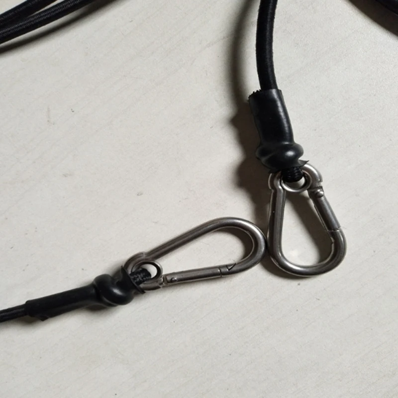 

Stainless Steel Buckle Rowing Boat Rowing Boat Canoe Paddle Traction Rope Fishing Rod Holder Accessories Carabiner