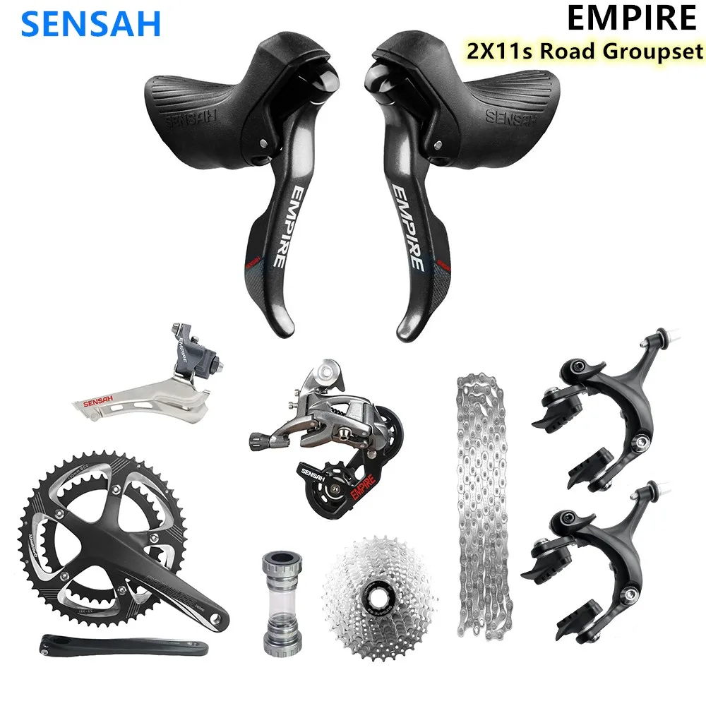 SENSAH EMPIRE Carbon fiber style 2x11 Speed 22s Road Groupset шатун для дорожного велосипеда 5800