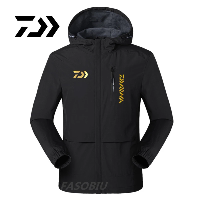

Летняя уличная куртка Daiwa, Мужская тонкая одежда для рыбалки, дышащая ветрозащитная и непромокаемая рыболовная куртка для альпинизма