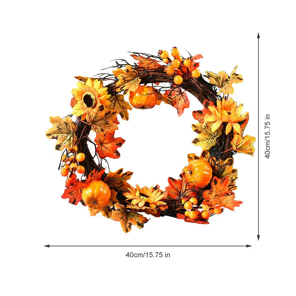 Осенняя Рождественская цветная гирлянда на День Благодарения украшение в виде