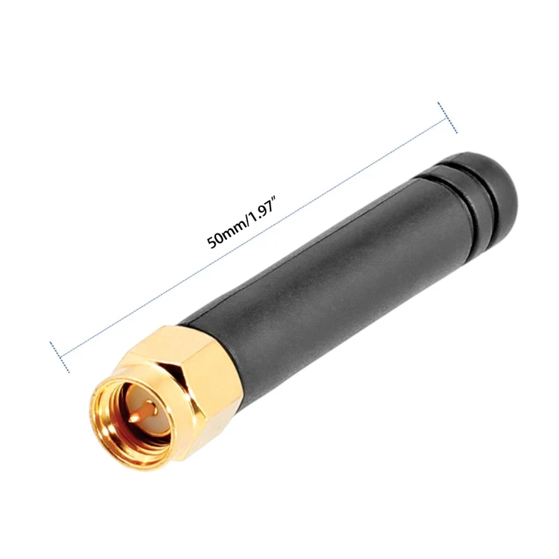 

2Pcs 3dBi Gain Wireless Radio Antenna Omni 2.4GHz/5.8GHz Radio Antenna SMA Male Elbow Antenna Antenna 5 CM MH 95AF