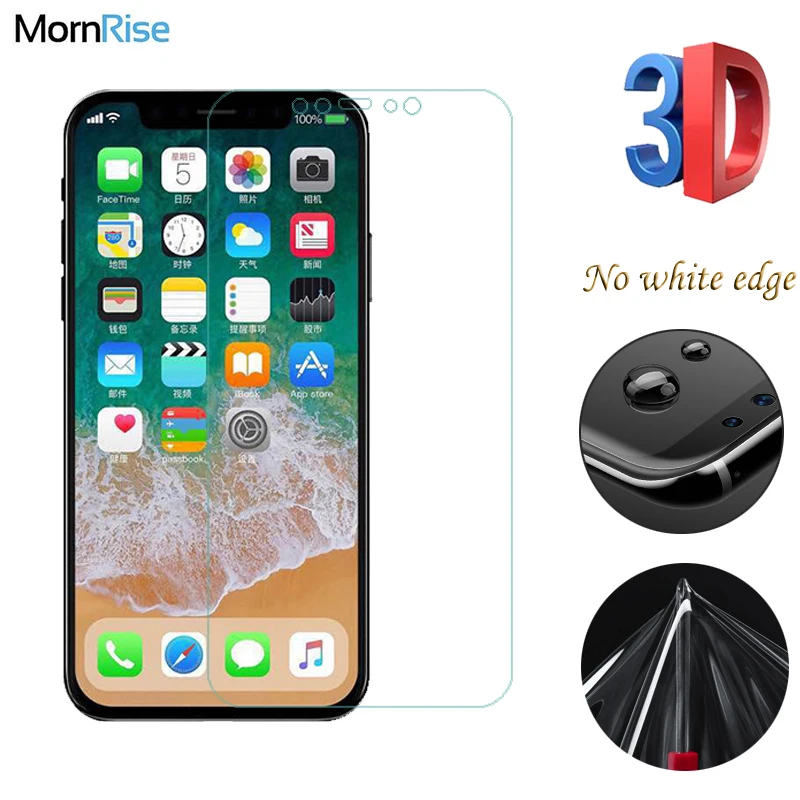 0 1 мм Полная 3D изогнутая Гидрогелевая пленка для iPhone XR X Экран протектор на айфон Xs
