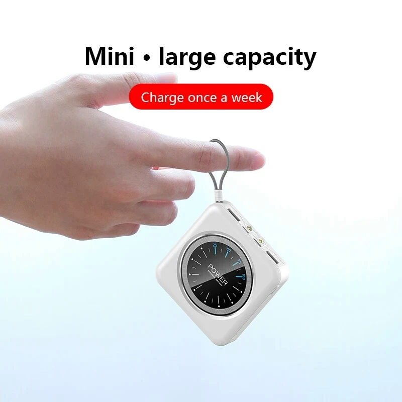 Портативный mi ni power Bank 10000 мАч для iPhone7 Xiao bank Pover зарядное устройство с двумя usb