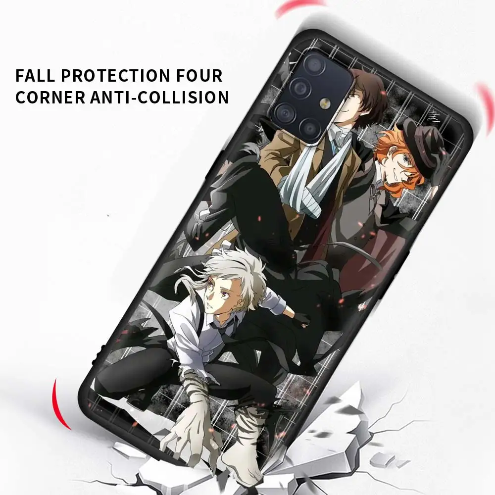 

Soft Phone Case For Samsung Galaxy A51 A71 A21s A31 A41 M31 A11 A12 M51 A32 5G M30s A91 A42 Cover Funda Anime Bungou Stray Dogs