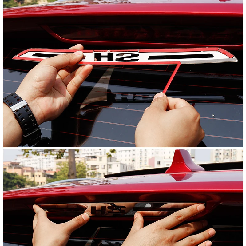 Для MG HS 2018 2019 Авто Запчасти Нержавеющая сталь задний стоп-сигнал светильник