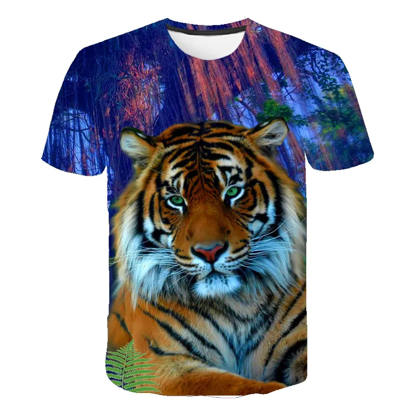 

3D Print Other Animals T shirt Men Tiger 3d T-shirt Punk Print t Shirts Plus Size Short Sleeve Men Tshirt DIY Customization