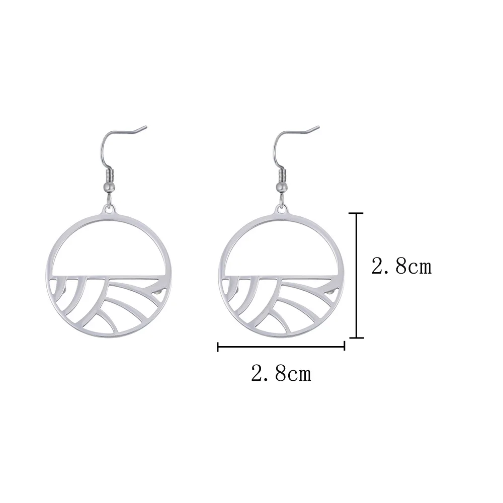 Кремо нержавеющая сталь модные серьги в форме капель Boucle D'oreille Femme Сменные