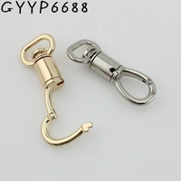 21mm 4pcs hook webbing trigger metal rotate snap hook lock hardware carabines swivel clasp claws bag parts accessories