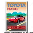 Домашний декор, холст, печать, Постер, ретро, винтажный, классический автомобиль, Постер Toyota MR2 Turbo