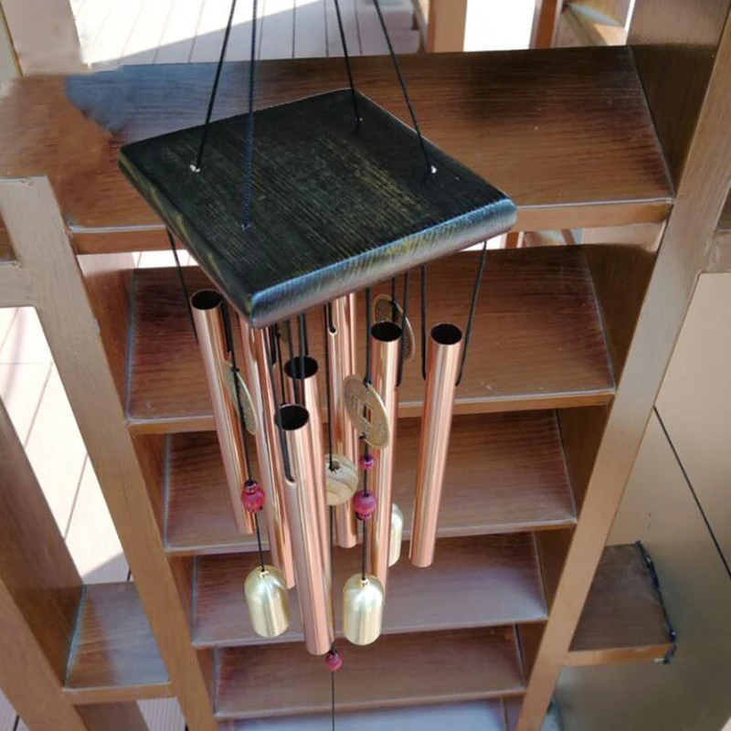 Медная подвеска колокольчик с монетами для балкона улицы двора сада украшение