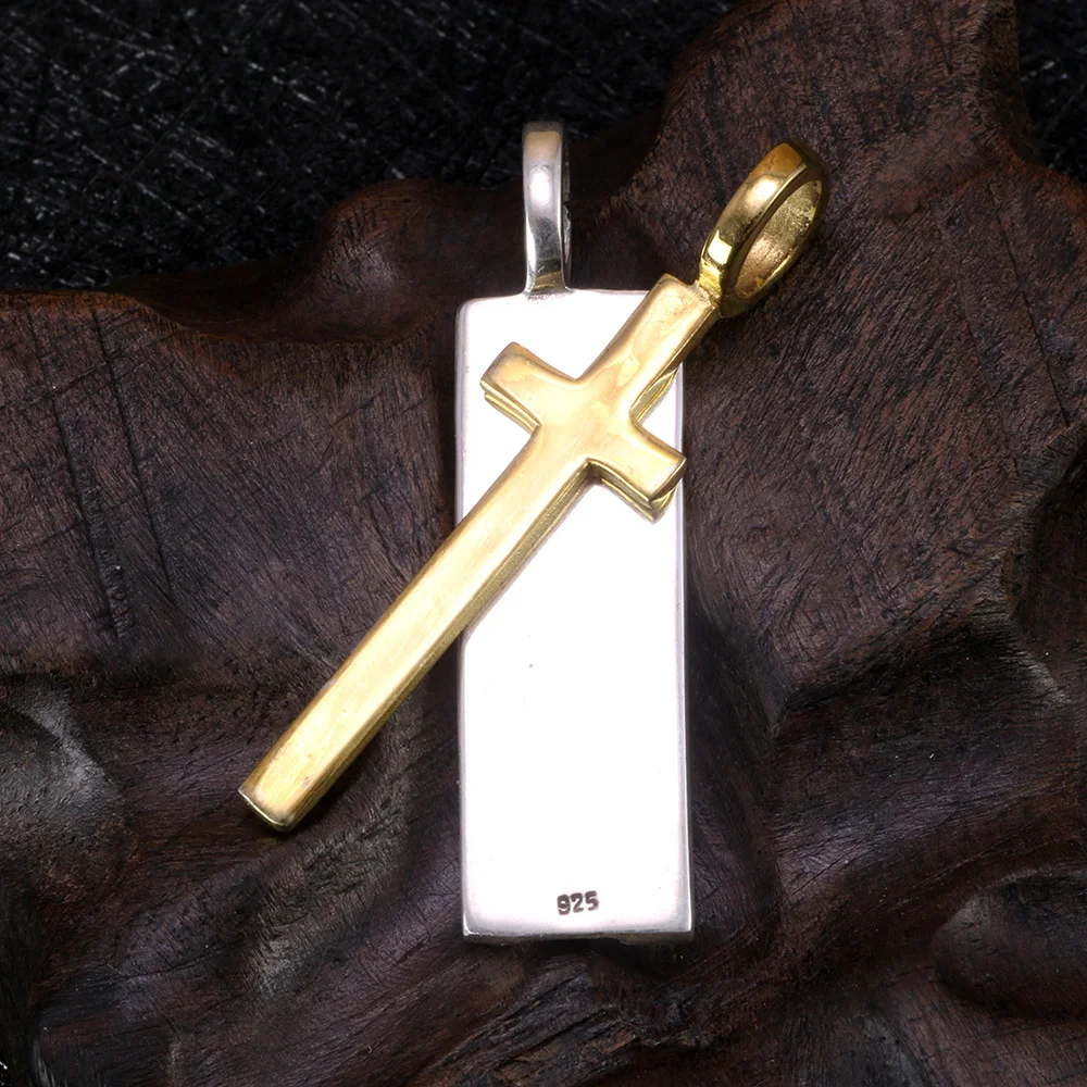 Кулон из стерлингового серебра 925 пробы с натуральным камнем для мужчин и женщин