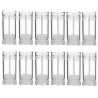 10pcslot 30ml 1oz clear twist up deodorant container transparency push tubes for solid deodorant or bar lotion