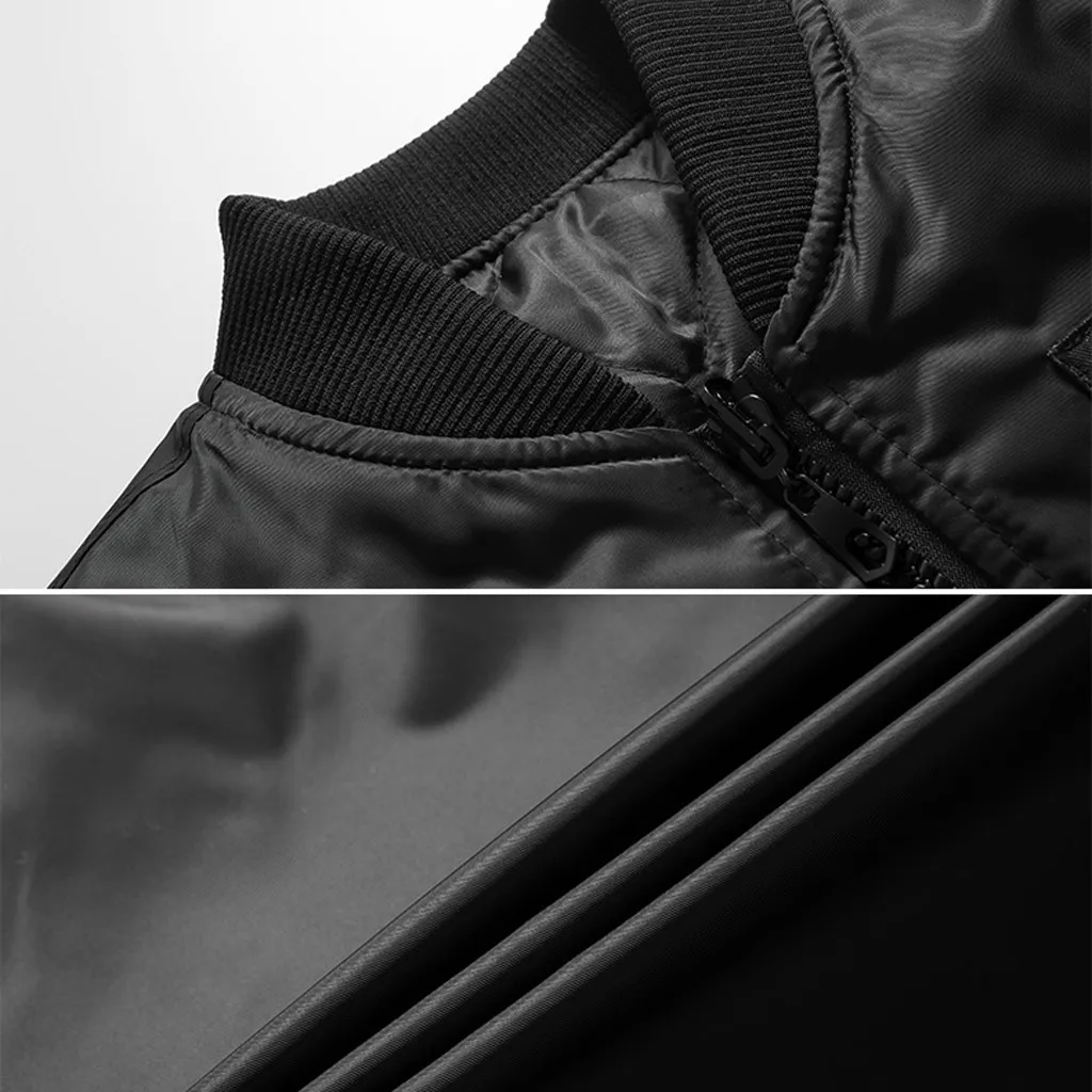 Winter Male Parka Jackets Men's Warm Casual Fashion Pure Color Jacket Zipper Outwear Tops Coats Men Wind Breaker | Мужская одежда