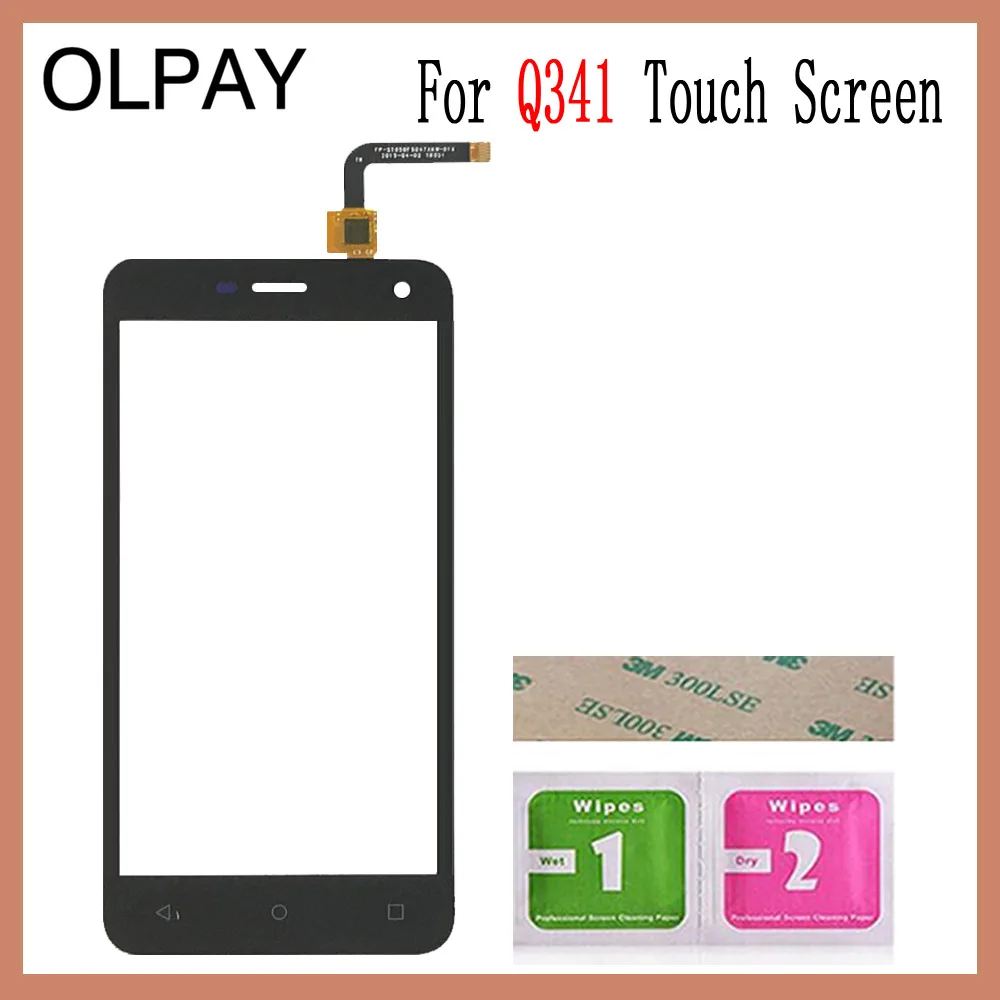OLPAY 5,0 ''Переднее стекло для телефона Micromax Q341 Q 341 сенсорный экран Сенсорная панель дигитайзер стекло Инструменты клейкая+ салфетки