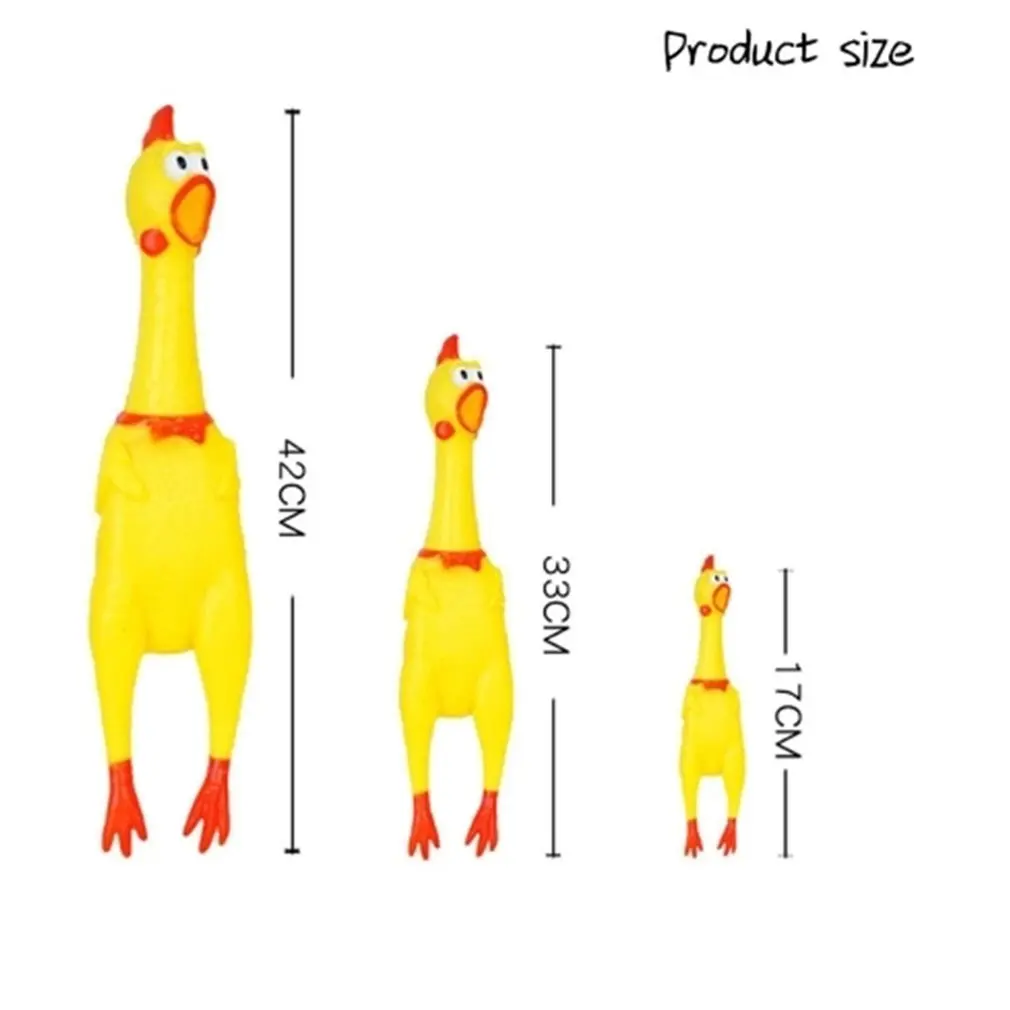 17CM Screaming Chicken Squeeze Sound Toy Pets Shrilling Decompression Tool Funny Gadgets | Игрушки и хобби