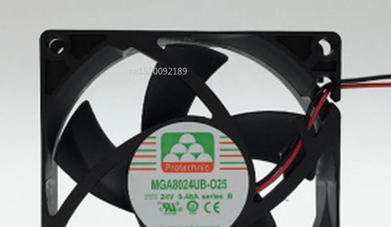 

Original For MGA8024UB-O25 DC 24V 0.48A 2-wire 80x80x25mm Server Cooler Fan