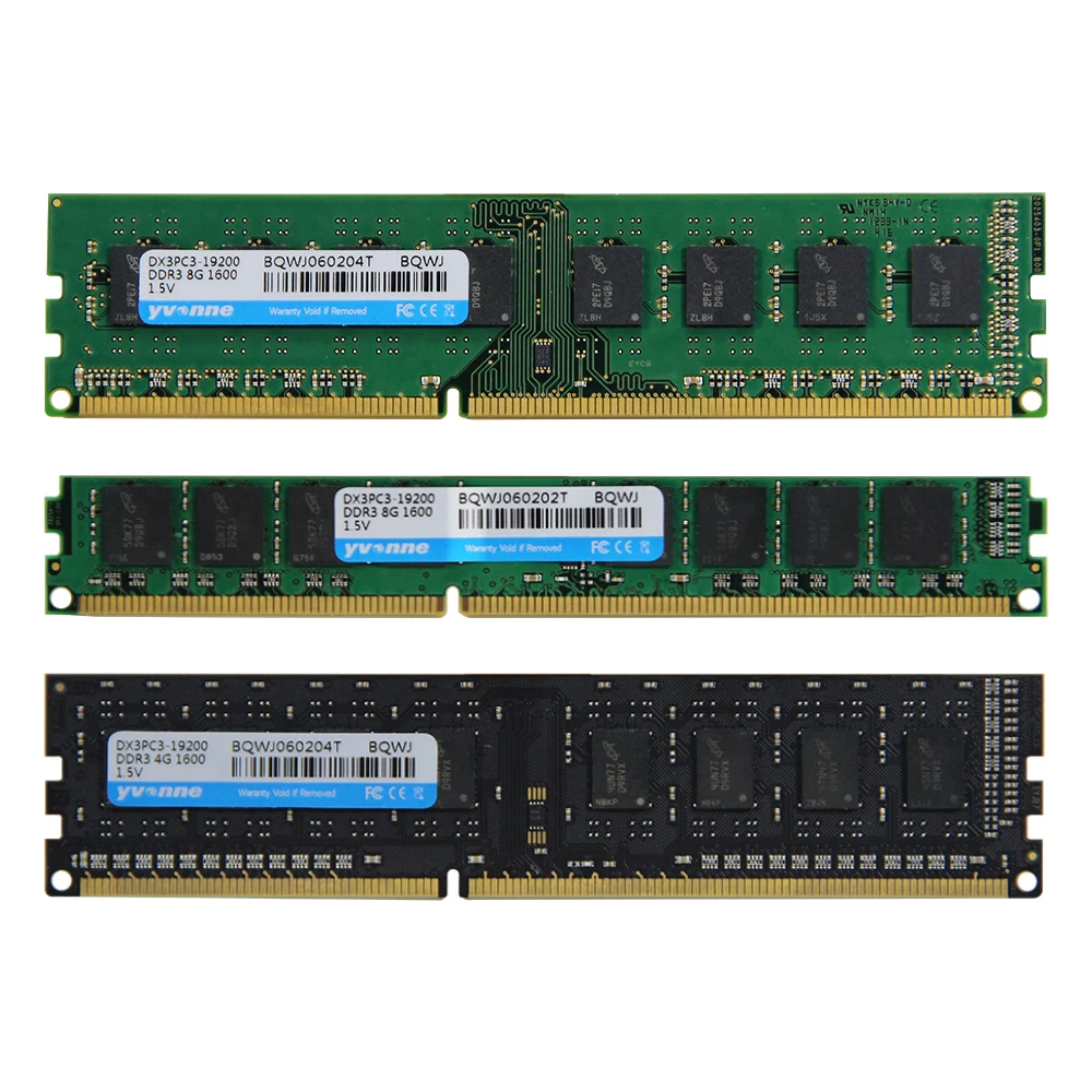 Yvonne DDR3 4 GB/8 GB 1600MHz настольная память 8G 4G 1 5 V RAM для Intel/AMD Memoria модуль Компьютерная ПК