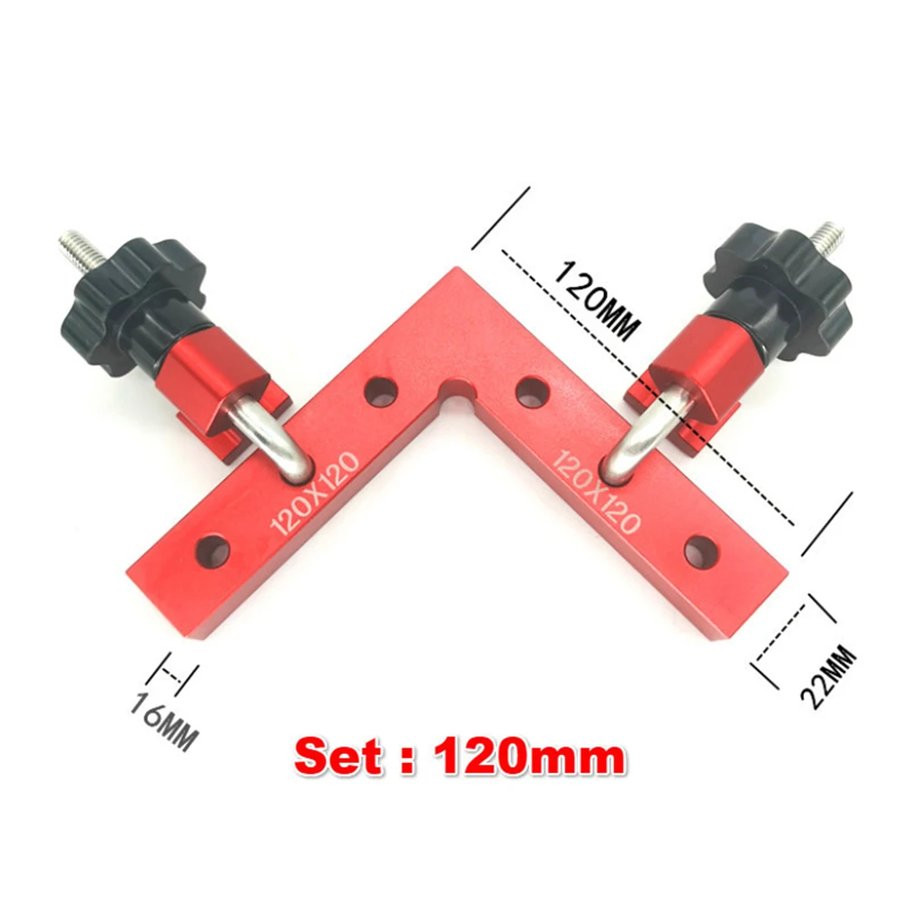 

6pcs/Set 90 Degree Woodworking Positioning Right Angle Clamp Carpenter Clamping Tools Aluminium Alloy Auxiliary Corner Ruler