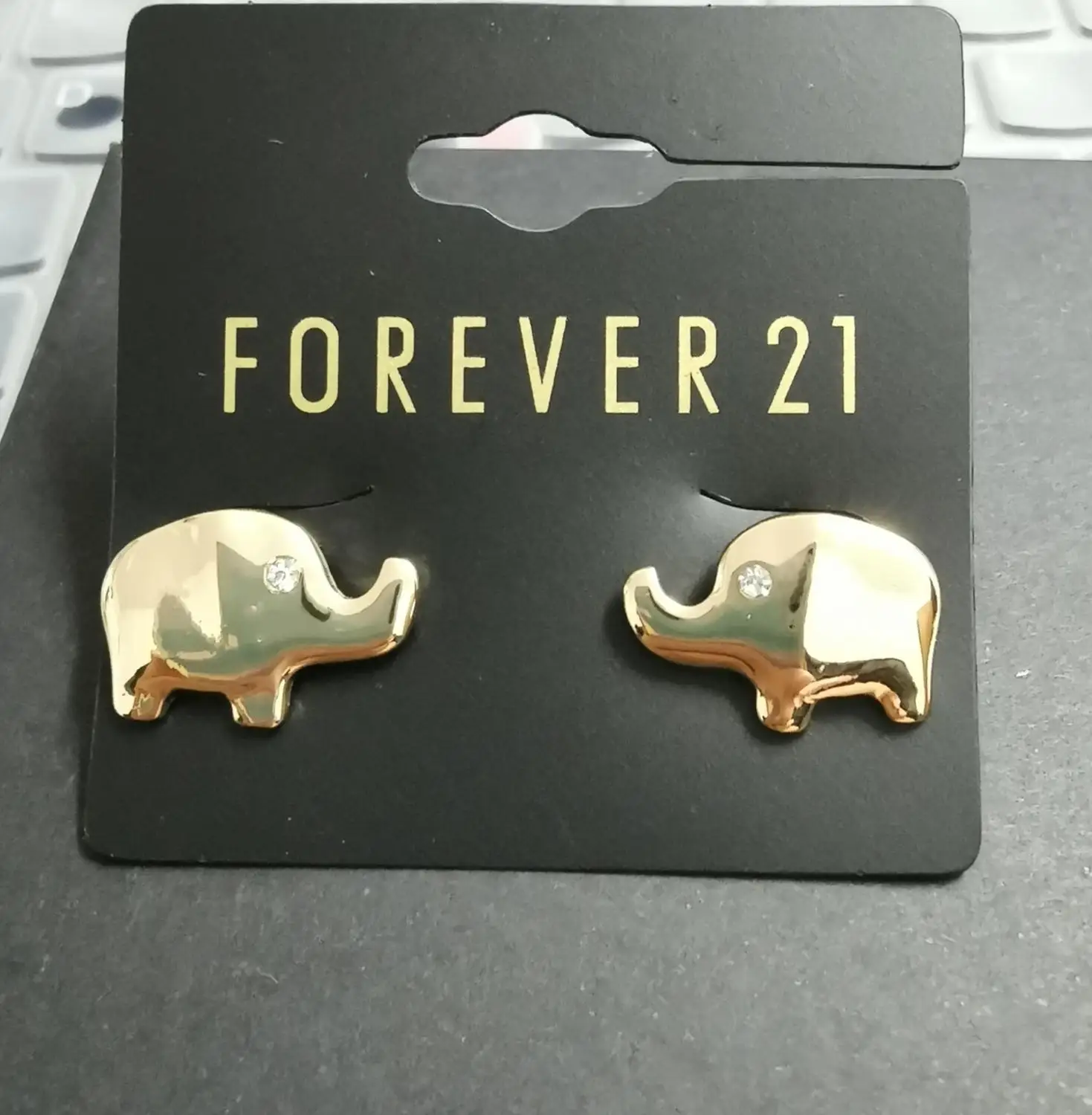 Новое поступление модные ювелирные серьги милые золотые Слоник трендовые |