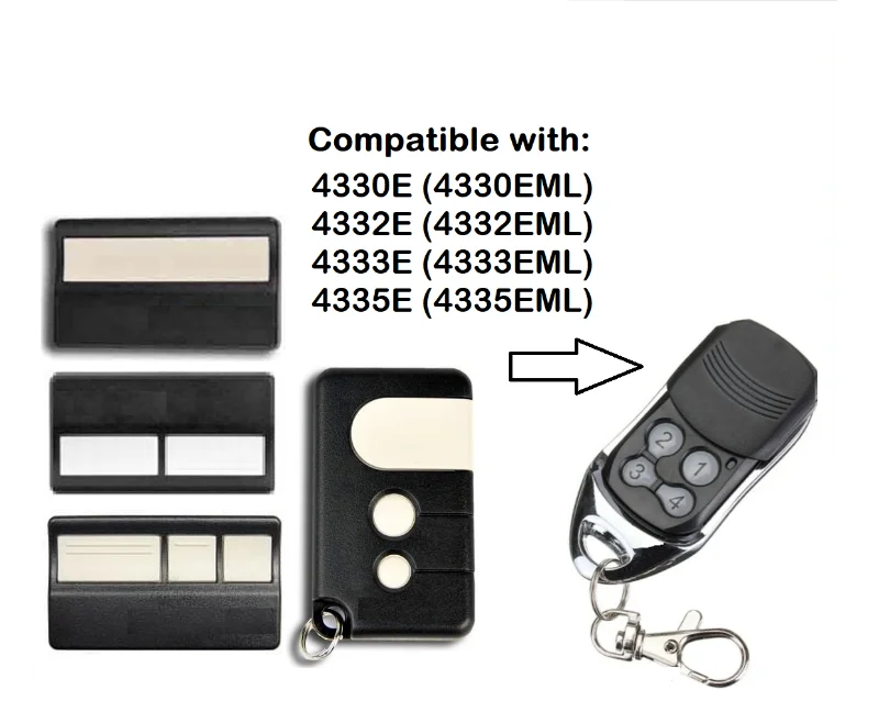 

for 4330E 4333E 4335E compatible remote control 433Mhz garage door opener