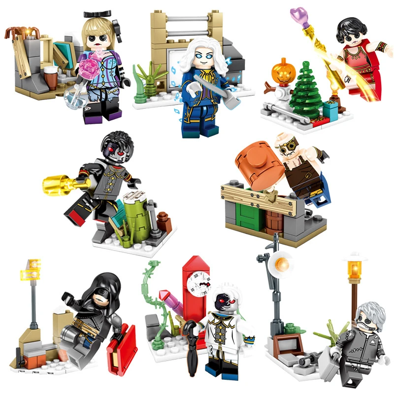 Sy1278 8 шт./компл. супергерой идентичность V игра страшный волшебник Buidling Block Bricks