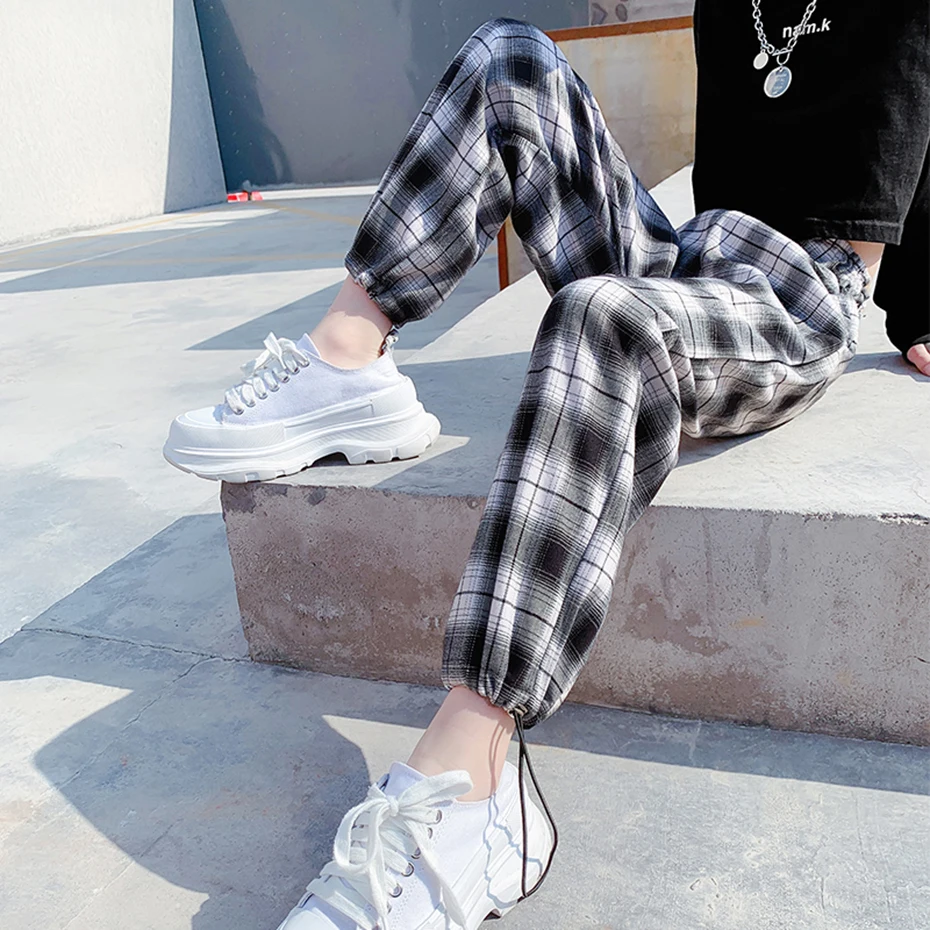 

Pants For Girls Plaid Pattern Girl Pants Children Spring Autumn Trousers For Children Casual Style Kids Clothing 6 8 10 12 14
