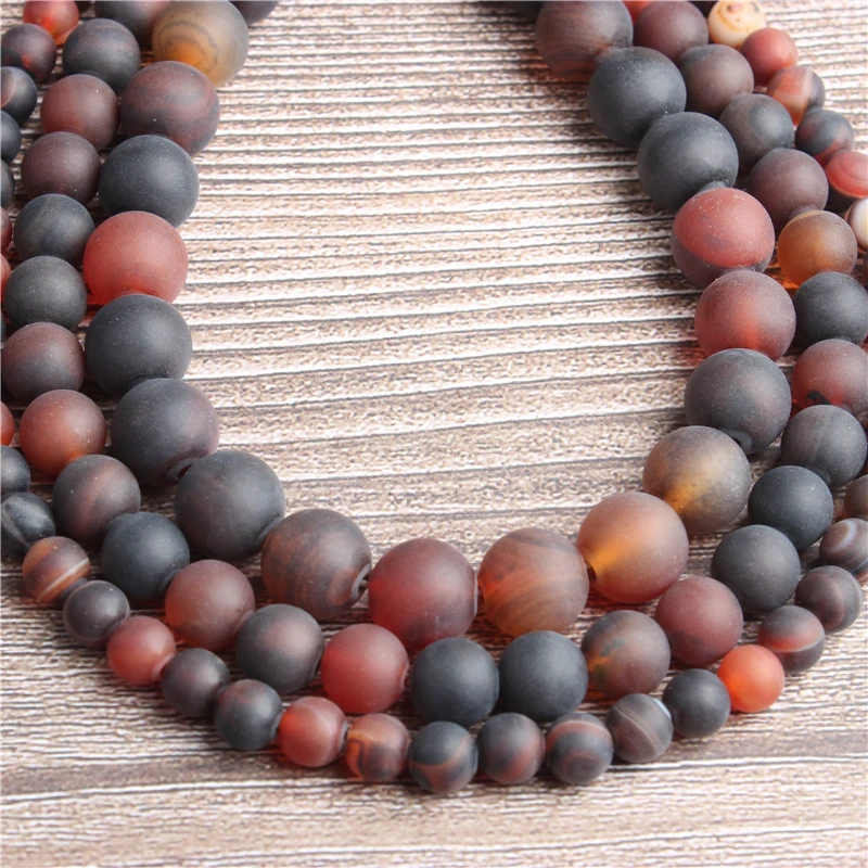 

LanLi Fashion natural Jewelry dull polish Dream agates stone Loose Beads 4/6/8/10mm DIY bracelet necklace Accessories