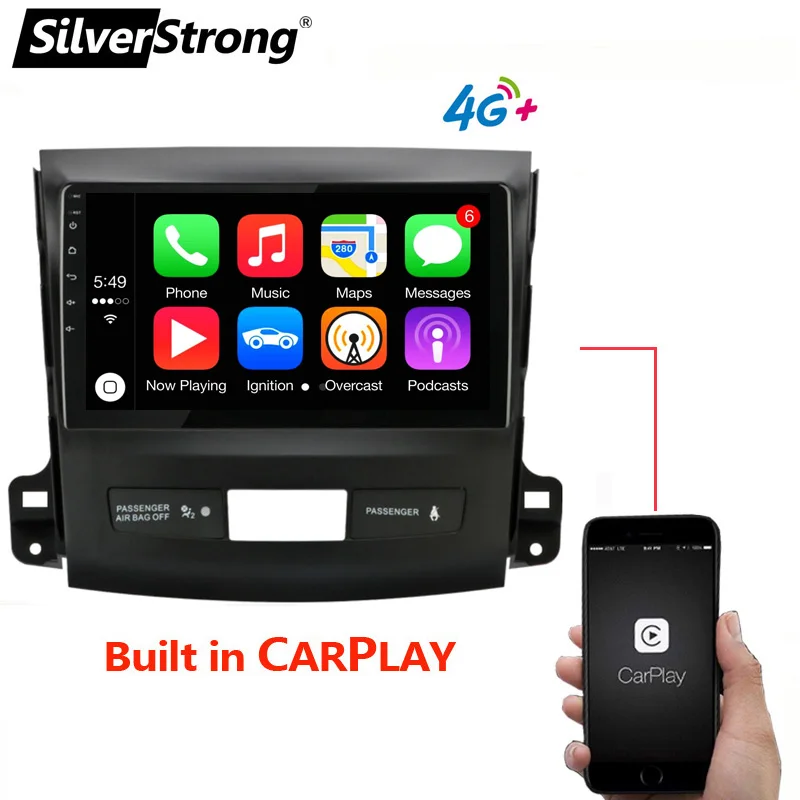 CARPLAY,GPS Car Navi Radio for Mitsubishi,Outlander 2006-2011,CANBUS Ready,Rockford Support,RDS RADIO,WIFI,4G modem